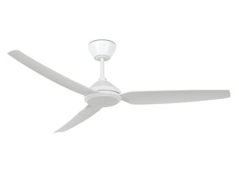 Ventilateur de plafond Polis avec classe de protection IP55 et télécommande - Lucci air 12