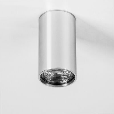 s.LUCE Pole S surface-mounted ceiling light 10cm aluminum-glossy