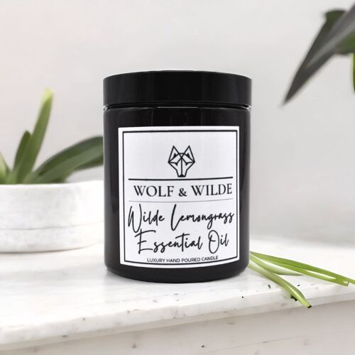 Wilde Lemongrass Essential Oil Luxury Aromatherapy Scented Candle