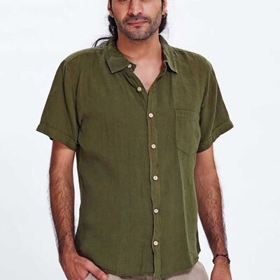Khaki Linen Shirt