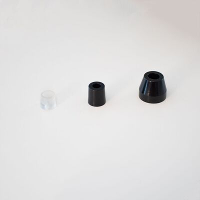 s.LUCE Plate spacer set of 3 transparent or black for Plate indirect wall lights - 20mm