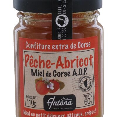 Marmellata Extra Corsa di Pesca-Albicocca-Miele AOP della Corsica 110g