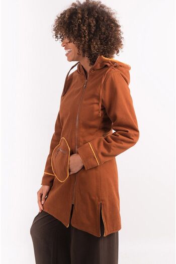 Manteau orange avec poches 3