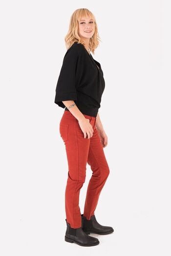 Pantalon en Velours Orange 4