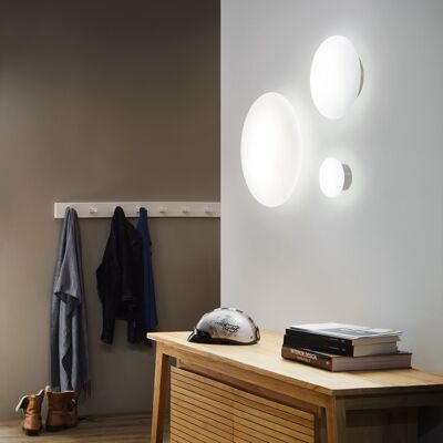 s.LUCE Pane 15 puristic glass LED ceiling & wall light white