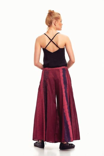 Pantalon Palazzo Patchwork Violet 4