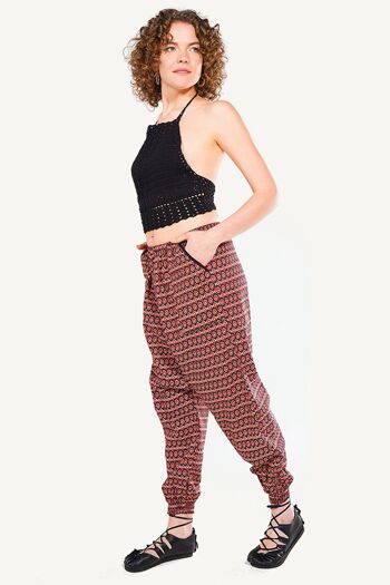 Pantalon ample imprimé avec poche 3