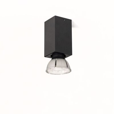 s.LUCE Bloc Mini surface-mounted ceiling light 4x4cm - black