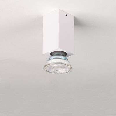 s.LUCE Bloc Mini surface-mounted ceiling light 4x4cm - white