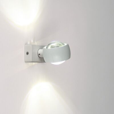 s.LUCE Beam wall light Up & Down with glass lenses white (SKA-72799)