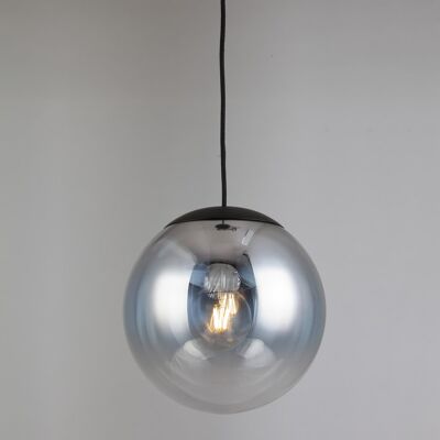 s.LUCE pro Progress gallery light glass with color gradient 5m suspension - Ø 40cm, smoke