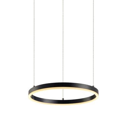 s.LUCE pro lámpara colgante LED Ring S 2.0 Ø 40cm + 5m de suspensión regulable - negro