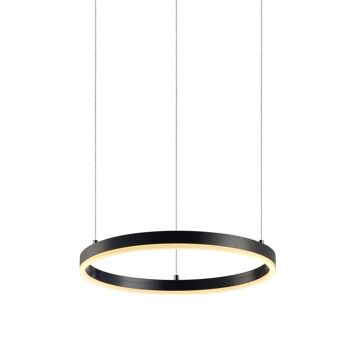 s.LUCE pro Suspension LED Ring S 2.0 Ø 40cm + 5m suspension dimmable - noir 1