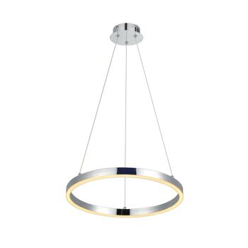 s.LUCE pro LED anneau de suspension S 2.0 Ø 40cm + 5m suspension dimmable - chrome 1