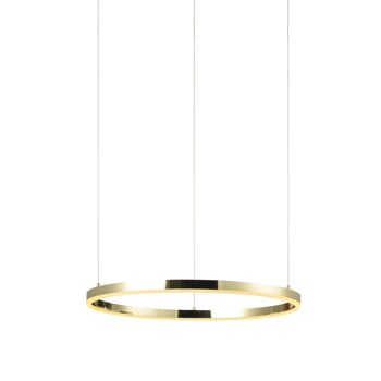 s.LUCE pro Lampe à suspension LED Ring S 2.0 Ø 40cm + 5m suspension dimmable - couleur or 1