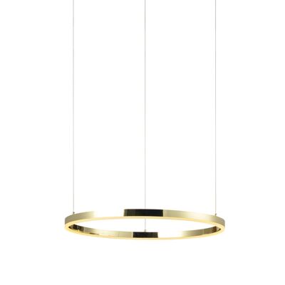 s.LUCE pro LED hanging lamp Ring S 2.0 Ø 40cm + 5m suspension dimmable - gold colored