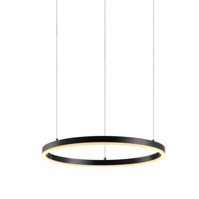 s.LUCE pro LED anillo de luz colgante M 2.0 Ø 60cm regulable - negro