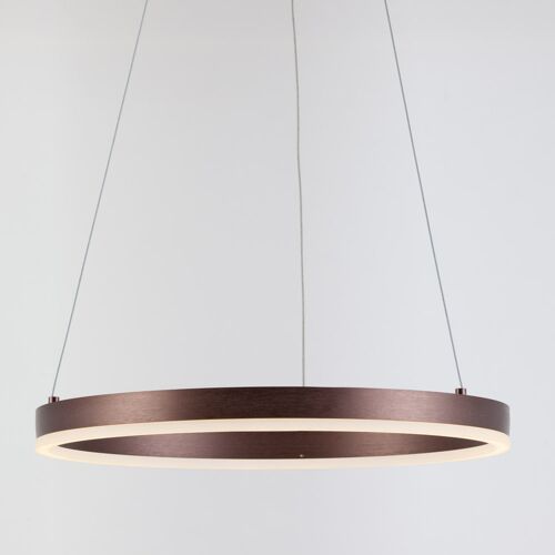 s.LUCE pro LED-Hängeleuchte Ring M 2.0 Ø 60cm Dimmbar - Braun