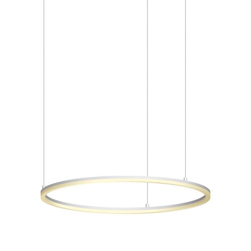 s.LUCE pro LED-Hängeleuchte Ring L 2.0 Ø 80cm + 5m Abhängung Dimmbar - Weiß