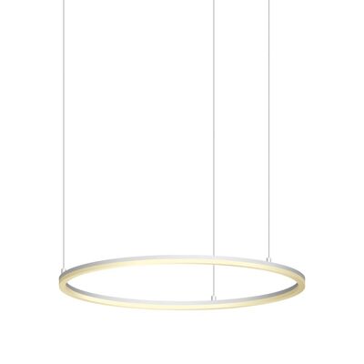 s.LUCE pro LED anillo de lámpara colgante L 2.0 Ø 80cm + 5m de suspensión regulable - blanco