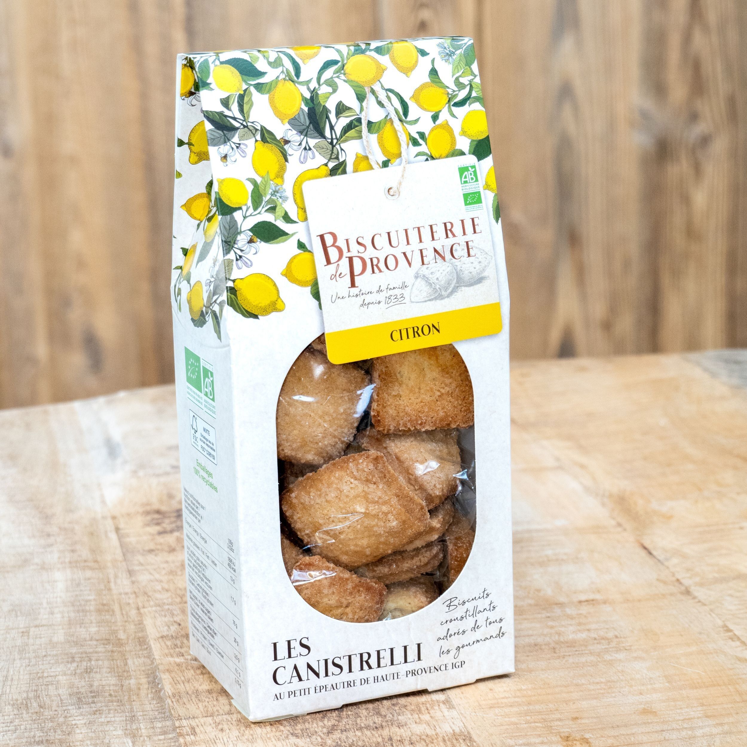 Canistrelli BIO al limone