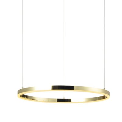 s.LUCE pro LED anillo de lámpara colgante L 2.0 Ø 80cm + 5m de suspensión regulable - color dorado