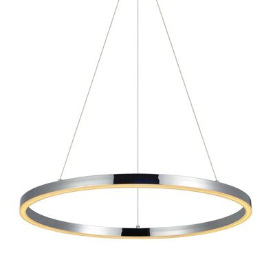 s.LUCE pro LED-Hängeleuchte Ring 3XL Ø 150cm Dimmbar 5m Abhängung - Alu-Gebürstet