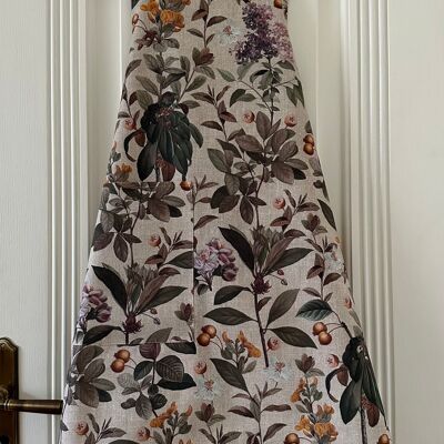 Ladies Apron Simple, S-L size, 100% cotton, printed | Natural Bouquet