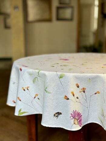 Nappe ronde printanière, mélange Coton-Poly | Floraison précoce 3