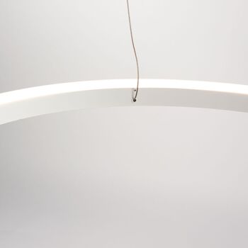 s.LUCE pro Lampe à suspension LED Ring 3.0 Ø 80cm directe ou indirecte - blanc