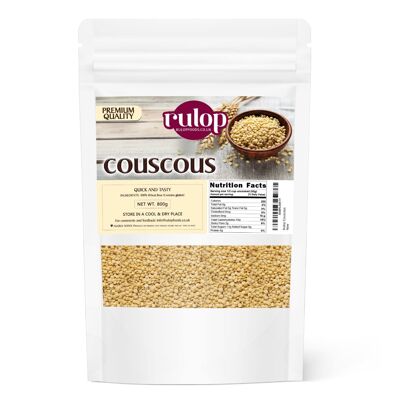 Rulop Pearl Cous Cous 800g, Pasta Tostata Mediorientale Vegana