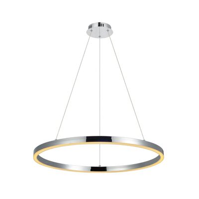s.LUCE pro lámpara colgante LED Ring XL 2.0 Ø 100cm regulable - cromo