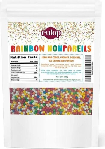 Rainbow Sprinkles - Boules de sucre colorées 2