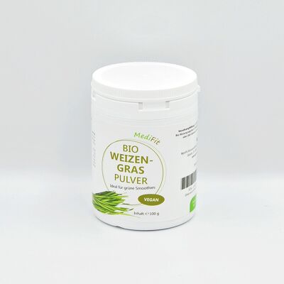 Organic wheatgrass powder