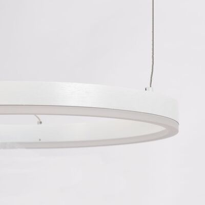 s.LUCE pro Lampe à suspension LED Ring XL 2.0 Ø 100cm dimmable - blanc