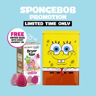 Scatola portaoggetti Ecoegg x SpongeBob e uova per asciugatrice SpongeBob gratuite