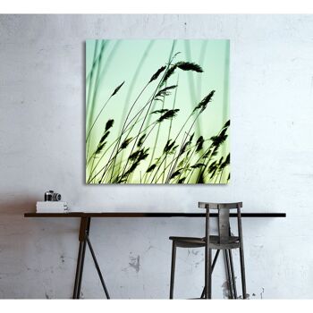 Tableau en verre acrylique - Brin d'herbe 2