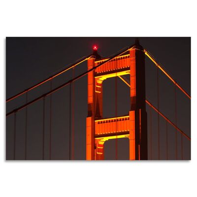Acrylglasbild - Bridge By Night