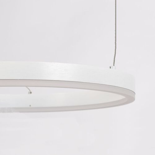 s.LUCE pro LED-Hängelampe Ring XL 2.0 Ø 100cm + 5m Abhängung Dimmbar - Weiß