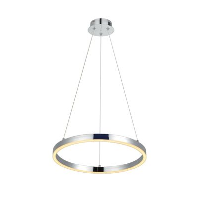 s.LUCE pro Lampe à suspension LED Ring S 2.0 Ø 40cm dimmable - chrome