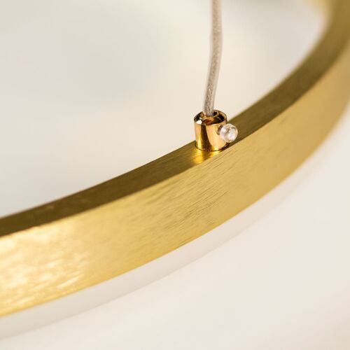 s.LUCE pro LED-Hängelampe Ring S 2.0 Ø 40cm Dimmbar - Gold