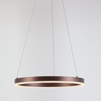 s.LUCE pro lámpara colgante LED Ring S 2.0 Ø 40cm regulable - marrón