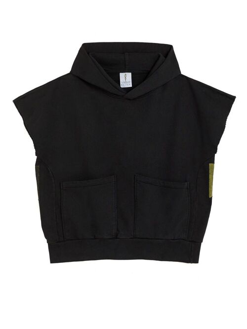 Sleeveless Bolt Hoodie