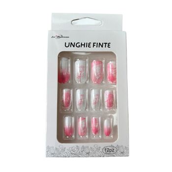 Faux ongles press on nails La Bellezza 12 ongles - Romantic