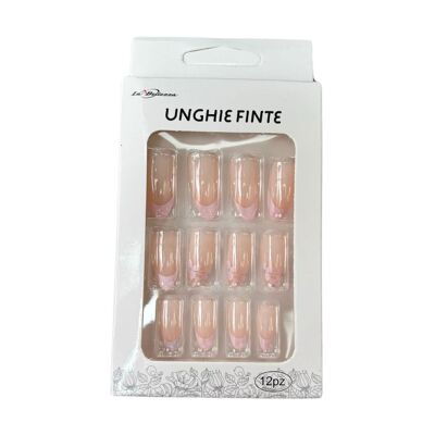 Faux ongles press on nails La Bellezza 12 ongles - Pinky French