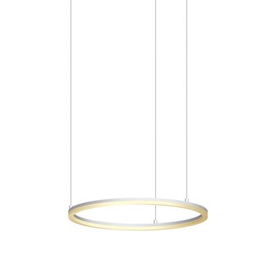 s.LUCE pro LED hanging lamp ring M 2.0 Ø 60cm + 5m suspension dimmable - white