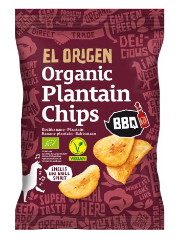 Chips de plantain bio BBQ