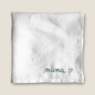 Asciugamano bianco mamma