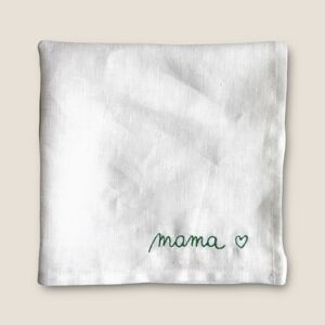 Serviette Mama Blanc