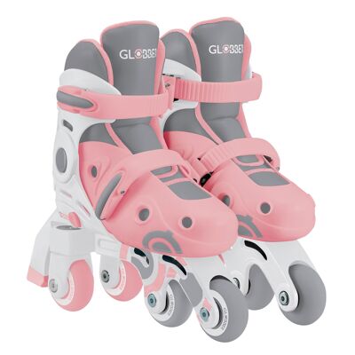 2-in-1 scalable roller skates Size XS-S from 26 to 29 - Pink